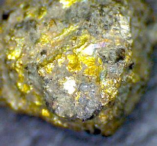 Goldvererzung von Kat Gap; Foto: Classic Minerals
