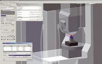 Workspace monitoring is available in the machine simulation as well as the machining and material removal simulation
