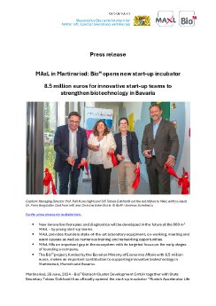 PR - BioM opens start-up incubator MAxL in Martinsried.pdf
