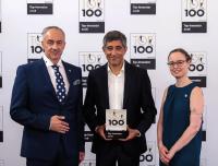 Preisverleihung durch Ranga Yogeshwar: TOP 100 · Top-Innovator 2018 / © KD Busch / compamedia