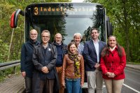 (v.l.n.r.): Dr. Horst Henrici (Kanzler der Bauhaus-Universität Weimar), Prof. Dr. Henning Schmidgen (Dekan der Fakultät Medien), Martin Rother (Nexus Immobilien GmbH), Dr. Claudia Kolb (Beigeordnete der Stadt Weimar), Frank Albrecht (Vorstandsvorsitzender und Geschäftsführer AWO Regionalverband Mitte-West-Thüringen), Bernd Wagner (Geschäftsführer Stadtwirtschaft Weimar GmbH), Tanja Pfeiffer (Prokuristin Desay SV Automotive Europe GmbH) (v.l.n.r.): Dr. Horst Henrici (Kanzler der Bauhaus-Universität Weimar), Prof. Dr. Henning Schmidgen (Dekan der Fakultät Medien), Martin Rother (Nexus Immobilien GmbH), Dr. Claudia Kolb (Beigeordnete der Stadt Weimar), Frank Albrecht (Vorstandsvorsitzender und Geschäftsführer AWO Regionalverband Mitte-West-Thüringen), Bernd Wagner (Geschäftsführer Stadtwirtschaft Weimar GmbH), Tanja Pfeiffer (Prokuristin Desay SV Automotive Europe GmbH)