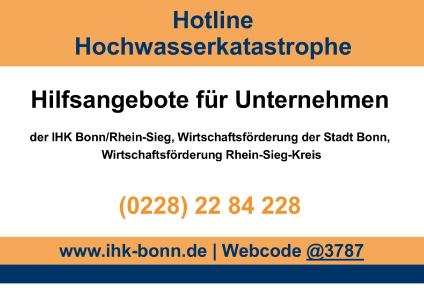 Logo Hotline Hochwasser 2021
