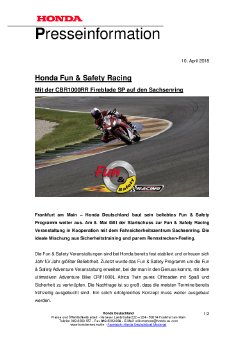 Presseinformation Honda Fun & Safety Racing - Mit der CBR1000RR Fireblade SP auf den Sachsenring.pdf