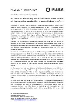 2015-07-20_SGL Carbon SE - Vereinbarung über den Verkauf von HITCOs Geschäft mit Flugzeugst.pdf