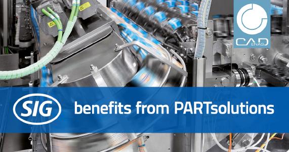 SIG benefits from the integration of the PLM system CIM DATABASE in PARTsolutions by CADENAS