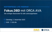 Konsistente Kostenverfolgung und effizienter Einsatz von BIM-Möglichkeiten im Live-Webinar.