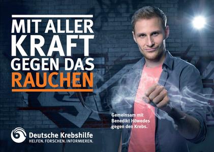 Fußballnationalspieler Benedikt Höwedes im Kampf gegen das Rauchen.