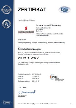 Schlentzek und Kühn Zertifikat Sprachalarmanlagen.JPG