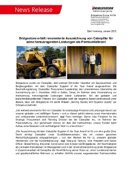 Bridgestone erhält renommierte Auszeichnung von Caterpillar für seine herausragenden Leistungen.pdf