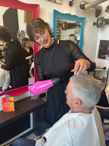 Janine Mittelmann und Bürgermeister Giacomo Santi.JPG