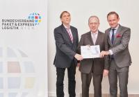 v. l. Dr. Klaus Esser (KE-CONSULT Kurte&Esser GbR, Autor der KEP-Studie 2018), Dr. Florian Gerster (Vorsitzender des Bundesverbandes Paket und Expresslogistik), Marten Bosselmann (Geschäftsführer des Bundesverbandes Paket und Expresslogistik); Fotograf: Christian Lietzmann