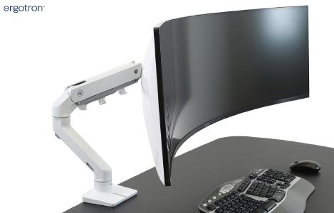Ergotron HX Tisch Monitorhalterung für Curved Bildschirme
