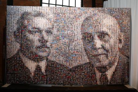 Die WISKA-Gründer, Wilhelm Hoppmann und Hermann Mulsow, erstellt aus über 900 verschiedensten WISKA-Aufnahmen.