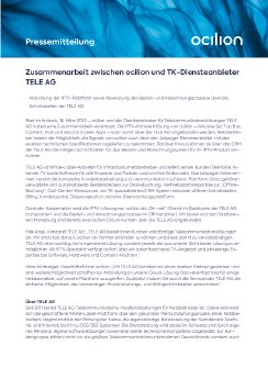 Pressemitteilung ocilion - Zusammenarbeit TELE AG.pdf