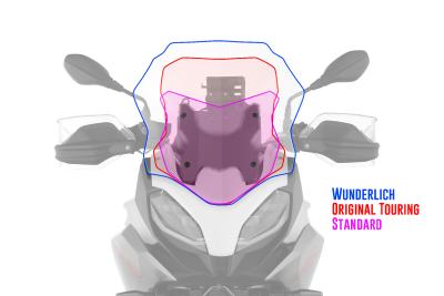 Generously dimensioned: With its integrated design, the »MARATHON« windshield underlines the character of the BMW F 900 XR