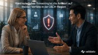 Insider-Vorfälle in Deutschland, Österreich und der Schweiz: Warum kontinuierliches Screening zählt. Unternehmen in der DACH-Region suchen nach einem Insider-Vorfall schnelle Antworten: Validato zeigt, wie Background Checks und Human Risk Management Wiederholungen dauerhaft verhindern.