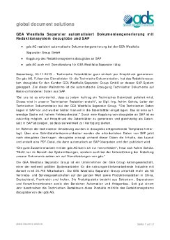 13-11-05 PM GEA Westfalia Separator automatisiert Dokumentengenerierung mit docuglobe und S.pdf