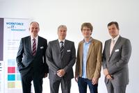 (v.l.n.r. Volker Johannhörster, Martin Henkenjohann, Niklas Demel, Prof. Dr. Jörg Wollert)