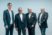 Verkündung der Stiftungsprofessur Sicherheits- und Nachhaltigkeitsbewertung in der Zukunftsforschung an der RWTH Aachen mit (von links) Professor Achim Kampker (RWTH Aachen), Professor Bruno O. Braun (TÜV Rheinland), Professor Dieter Spath (TÜV Rheinland), Professor Michael Lauster (RWTH Aachen) Verkündung der Stiftungsprofessur Sicherheits- und Nachhaltigkeitsbewertung in der Zukunftsforschung an der RWTH Aachen mit (von links) Professor Achim Kampker (RWTH Aachen), Professor Bruno O. Braun (TÜV Rheinland), Professor Dieter Spath (TÜV Rheinland), Professor Michael Lauster (RWTH Aachen)