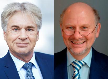 "Prof. Franz Josef Düwell (r.) hat mit zutreffenden Argumenten in seinem Fachgutachten dargelegt, dass das in einigen politischen Kreisen und etwa aktuell von der AWO geforderte Zeitarbeitsverbot verfassungs- und unionsrechtlich nicht haltbar ist", reagierte iGZ-Hauptgeschäftsführer Werner Stolz (l.) auf die Ergebnisse der Landtagsanhörung