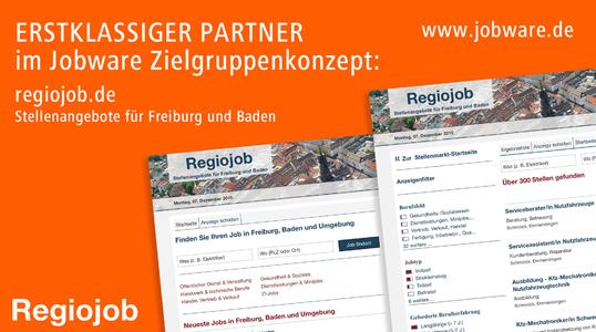 Mehr Reichweite in Freiburg und Südbaden: Jobware und Regiojob kooperieren im Stellenmarkt.