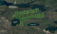 Abbildung 1 – Konzessionsgebiet Sabre; Fluglinien der MobileMT-Flugmessungen 2025, Athabasca-Becken