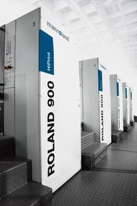 Print Duemila near Milan in Italy now employs a ROLAND 900 printing press. © manroland
