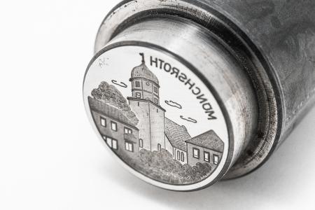 Münzprägestempel vor der Oberflächenbearbeitung