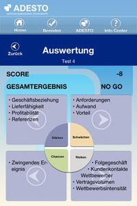 Die Auswertung zeigt auf, wie Sie Ihre Erfolgschancen einschätzen und an welchen Themen sie arbeiten sollten um zu gewinnen