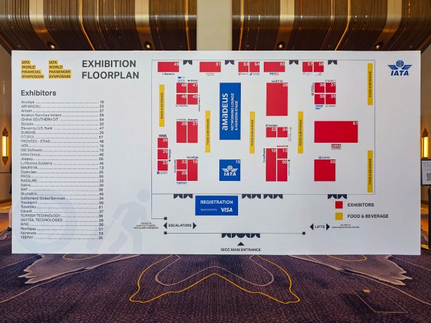 Standplan der IATA-Konferenz 2026 in Macau