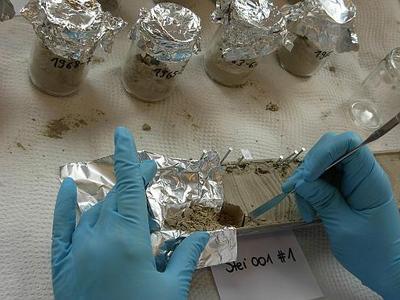In den Empa-Labors wurden die verschiedenen Sedimentschichten auf Chemikalien hin untersucht – unter anderem auf verschiedene POPs