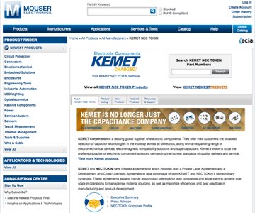 Mouser Kemet NEC Tokin PR.png