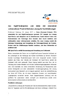 2017-01-19 PM nox NightTimeExpress und Zetes mit innovativer schlüsselloser Proof-of-Delive.pdf