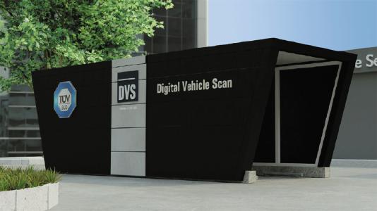 Der Digital Vehicle Scan (DVS) benötigt für die Erfassung des Fahrzeugzustandes nur 30 Sekunden