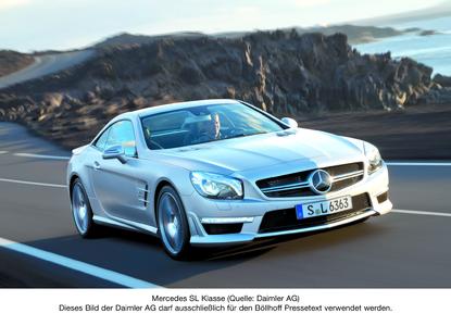 Mercedes SL Klasse (Quelle: Daimler AG). Dieses Bild der Daimler AG darf ausschließlich für den Böllhoff Pressetext verwendet werden.