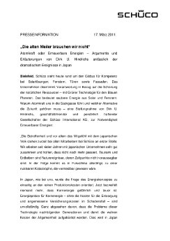 Die alten Meiler brauchen wir nicht - Stellungnahme Dirk U. Hindrichs Schüco International .pdf