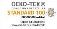 Das STANDARD 100 by OEKO-TEX® Label bietet Konsumenten einen effektiven Schutz vor unerwünschten Schadstoffen in Textilien. Das OEKO-TEX® Label ist das bekannteste und erfolgreichste Prüfzeichen seiner Art und hat sich innerhalb der textilen Kette als fester Sicherheitsmaßstab etabliert. © OEKO-TEX®