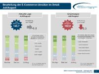 B2B E-Commerce Konjunkturindex - Lage und Erwartungen-Umsätze 07-08-2017