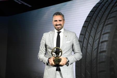 Anish K. Taneja, Präsident der Michelin Region Europe North, nahm die Auszeichnung entgegen