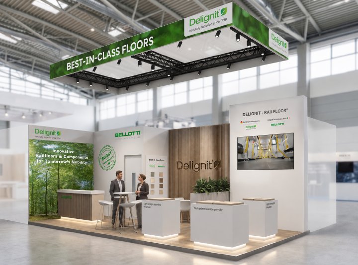 Delignit präsentiert Systemkompetenz für den Schienenfahrzeugbau auf der InnoTrans 2026