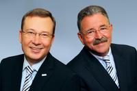 1.	Der Vorstand der CURSOR Software AG: Thomas Rühl (li.) und Jürgen Topp.  Foto: A. Rahn