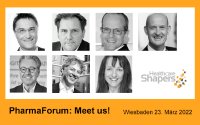 Partner aus dem Netzwerk der Healthcare Shapers beim PharmaForum in Wiesbaden kennenlernen: Jetzt Termin vereinbaren!