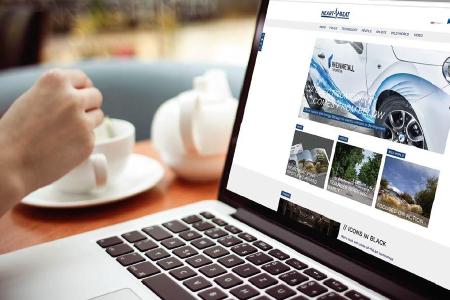 Rheinmetall Automotive’s responsive web magazine is available for all operating systems and devices / Picture: Publik. Agentur für Kommunikation