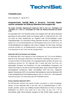 PM_Ausgezeichnete Qualität Made in Germany_ TechniSat Digitalreceiver schneiden bei Stiftun.pdf