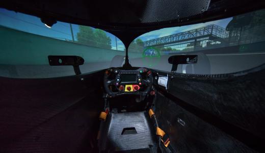 Driving simulation technologies from VI-grade play an essential role in race preparation for Formula E (image courtesy of Audi Motorsport)