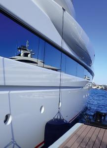 Airborne rust poses a risk to the surfaces of superyachts, and improper treatment can result in high costs. This is why it’s important to identify contamination in a timely and accurate manner in order to determine the appropriate procedure for removing rust particles. (Image source: WRETEC)