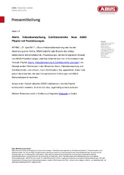 170427-Alarm, Videoüberwachung, Zutrittskontrolle Neue ABUS Playlist mit Praxislösungen.pdf