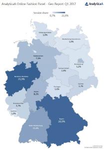 Bundesländer-Vergleich Traffic / Quelle: AnalyticaA Performance Marketing GmbH