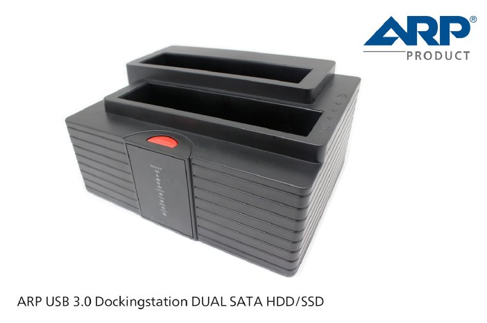 P15002 ARP USB 3.0 Dockingstation DUAL SATA HDD-SSD - CH Pressebild 2 de.jpg