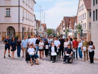 Gemeinsam kreativ: 17 Industrial-Design-Studierende stellten ihre entworfenen Stadtstühle im Marbacher Rathaus vor. Drei Arbeiten überzeugten die Jury besonders.